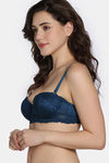 Zivame Celeste & Rose Padded Wired 3/4Th Coverage Strapless Bra - Gibraltor Sea — thumbnail 5